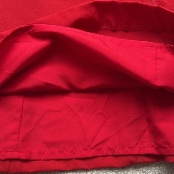 Tory Burch Women's Red Wool Sleeveless Sheath Dress Size 6 - Picture 5 of 14